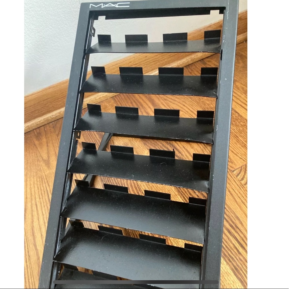 Mac Cosmetics Make Up Display Case Black Tiered Tray Storage Shelf Organizer